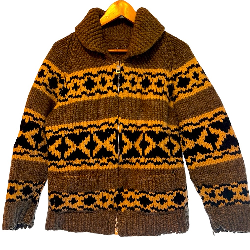 Vintage wool Cowichan sweater